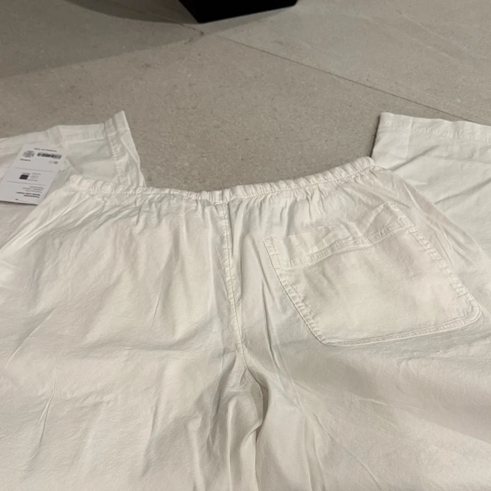 NEW Athleta Wide leg Paradise Drawstring Pants Petite Small White - Picture 5 of 12